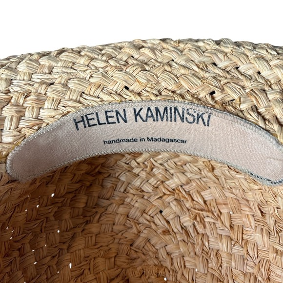 Helen Kaminiski‎ Classic 5 Raffia Hat One Size Handcrafted - Picture 13 of 16